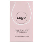 Berufliches Unternehmen - Rosa Kleine Geschenktüte (Rückseite)