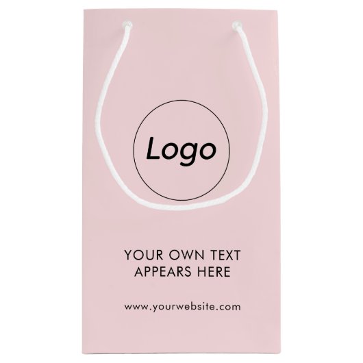 Berufliches Unternehmen - Rosa Kleine Geschenktüte (Rückseite)