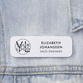 Berufliches Unternehmen Schwarze Logos Namensschild