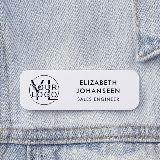 Berufliches Unternehmen Schwarze Logos Namensschild