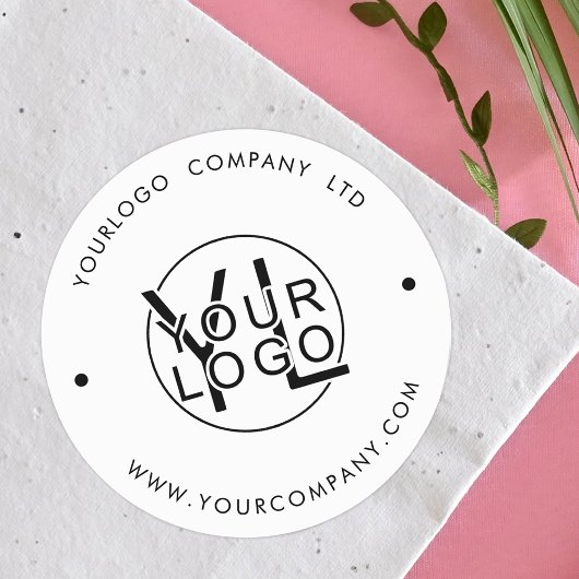 Berufliches Unternehmen Schwarze Logos Runder Aufkleber