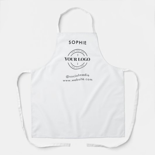 Berufliches Unternehmenslogo Schürze (Vorderseite)