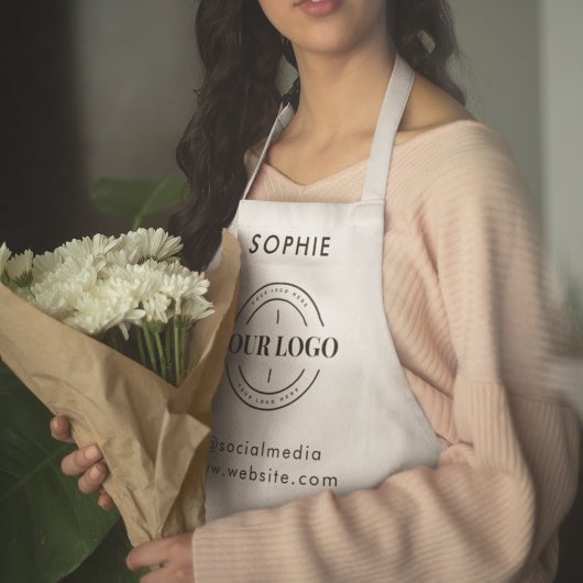 Berufliches Unternehmenslogo Schürze