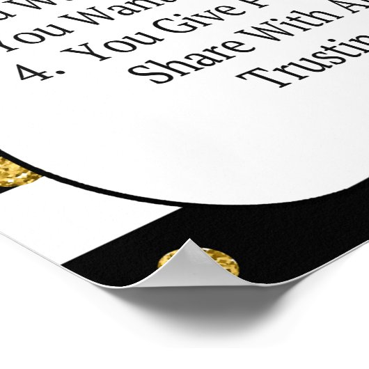 Berufliches Vertraulichkeitspaket Poster (Ecke)