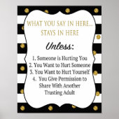 Berufliches Vertraulichkeitspaket Poster (Vorne)