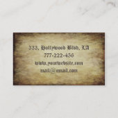 Berufliches Vintages Grunge Irish Pech Kleeblatt Visitenkarte (Rückseite)