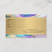 Berufliches Violet Blue Marble Rabattkarte (Rückseite)