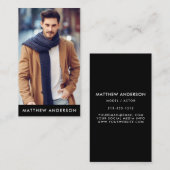 Berufliches vorbildliches visitenkarte (Vorne/Hinten)