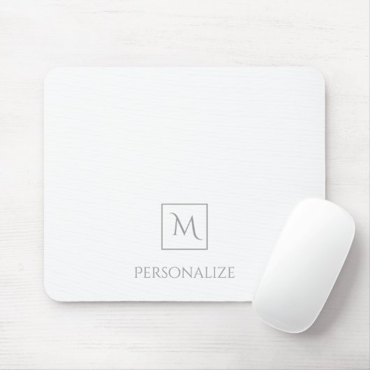 Berufliches Weiß mit einfachem grauem Mousepad (Mit Mouse)
