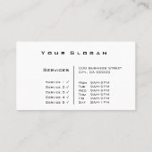 Berufliches, weiße QR-Logo Visitenkarte (Rückseite)