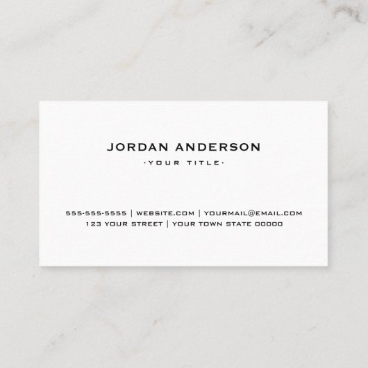 Berufliches, weißes oder farbiges Logo Visitenkarte (Rückseite)