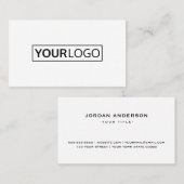 Berufliches, weißes oder farbiges Logo Visitenkarte (Vorne/Hinten)