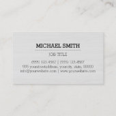 Berufliches Weißholzkörnchen #6 Visitenkarte (Rückseite)