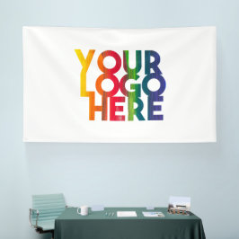 Berufliches White-Simple-Business-Logo Banner