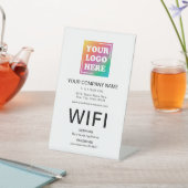 Berufliches Wifi für benutzerdefiniertes Firmenlog Sockelschild (In SItu)