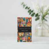 Berufliches wirkliches Anwesen-moderne klassische Visitenkarte (Stehend Vorderseite)