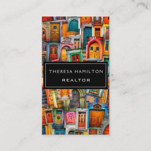 Berufliches wirkliches Anwesen-moderne klassische Visitenkarte (Vorderseite)