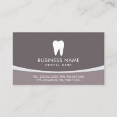 Berufliches Zahnarztlogo Zahnpflege-Termin Terminkarte (Vorderseite)