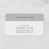 Berufliches Zahnarztmuster auf weiß Visitenkarte (Rückseite)