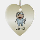 Berufs-Frauen-Zahnarzt-berufliches Keramikornament (Rechts)