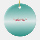 Berufs-Krankenschwester-kundenspezifisches Keramikornament (Hinten)