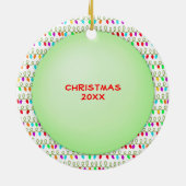 Berufs-Kubikbüro-Typ-lustiges personalisiertes Keramikornament (Hinten)