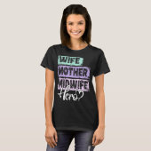 Berufs-Mama-Held Mutter Midfrau T-Shirt (Vorne ganz)