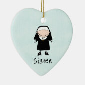 Berufs-Nonnen-religiöse Berufung personalisiert Keramik Ornament (Rechts)