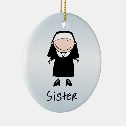 Berufs-Nonnen-religiöse Berufung personalisiert Keramikornament (Rechts)