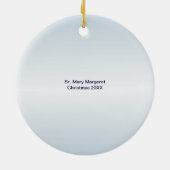 Berufs-Nonnen-religiöse Berufung personalisiert Keramikornament (Hinten)