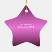 Berufs-Nonnen-religiöse Berufung personalisiert Keramikornament (Hinten)