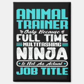 Berufsausbildung für Tiertrainer Funny Training Magnet (Vorderseite)