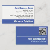 Berufsbekleidung QR-Code Visitenkarte (Vorne/Hinten)