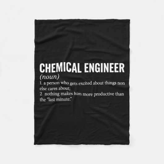 Berufsbeschreibung Chemiker Ingenieurwesen Fleecedecke (Vorderseite)