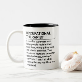 Berufsbezeichnung Ergotherapeut Zweifarbige Tasse