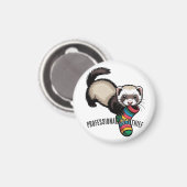 Berufsdiebin von Socken Magnet (Vorderseite/Rückseite)