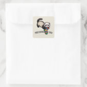 Berufsdiebin von Socken Quadratischer Aufkleber (Tasche)