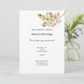 BERUFSELEGANTE ELEGANTE ELEMENTE GEBURTSTAGLICHE E EINLADUNG (Stehend Vorderseite)