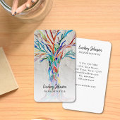 Berufsfarbige Visitenkarte