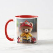 Berufsfeuerwehrbär. Tasse (Links)