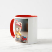 Berufsfeuerwehrbär. Tasse (Vorderseite Links)
