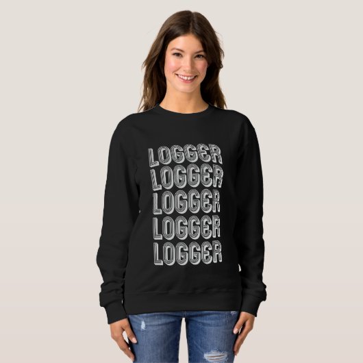 Berufsholzfäller Sweatshirt (Vorne ganz)