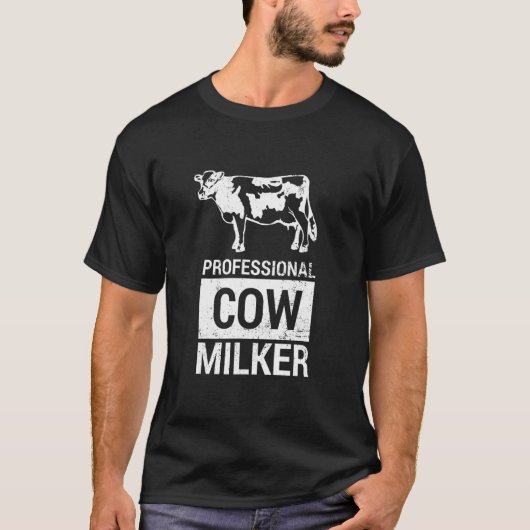 Berufsmilchkuh Milchbauer Kuh W T-Shirt (Vorderseite)