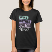 Berufsmutter Held Mutter Personal Trainer T-Shirt (Vorderseite)
