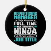 Berufsqualifikationen des Werbetreibers Keramik Ornament (Vorne)