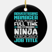 Berufsqualifikationen des Werbetreibers Keramik Ornament (Hinten)