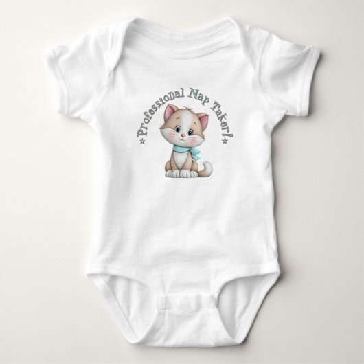 Berufsschläfer Baby Strampler (Vorderseite)