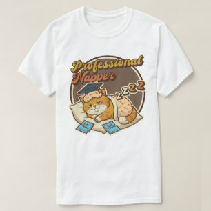 Berufsschläfer, Katze T-Shirt