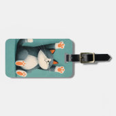 Berufsschläfer Lustige schlafende Katze Gepäckanhänger (Vorderseite horizontal)