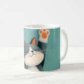 Berufsschläfer Lustige schlafende Katze Kaffeetasse (VorderseiteRechts)